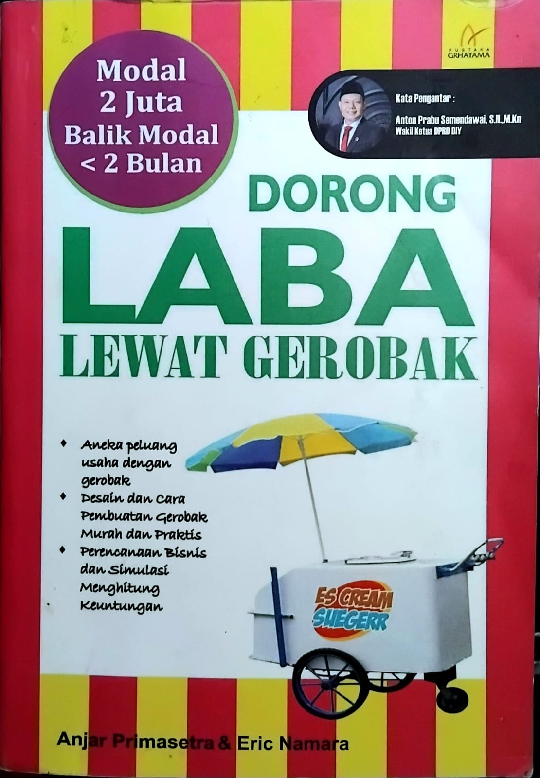 Dorong Laba Lewat Gerobak