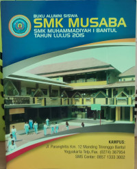 Buku Alumni Siswa SMK MUSABA SMK MUhammdiyah 1 Bantul Tahun Lulus 2015