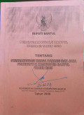 Peraturan Bupati Bantul Nomor 62 Tahun 2008